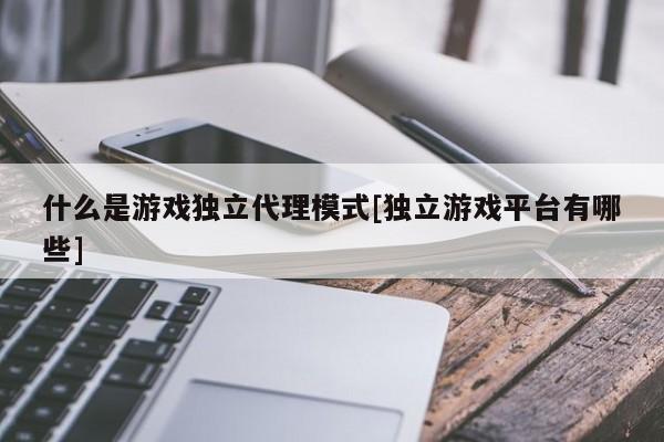 什么是游戏独立代理模式[独立游戏平台有哪些]